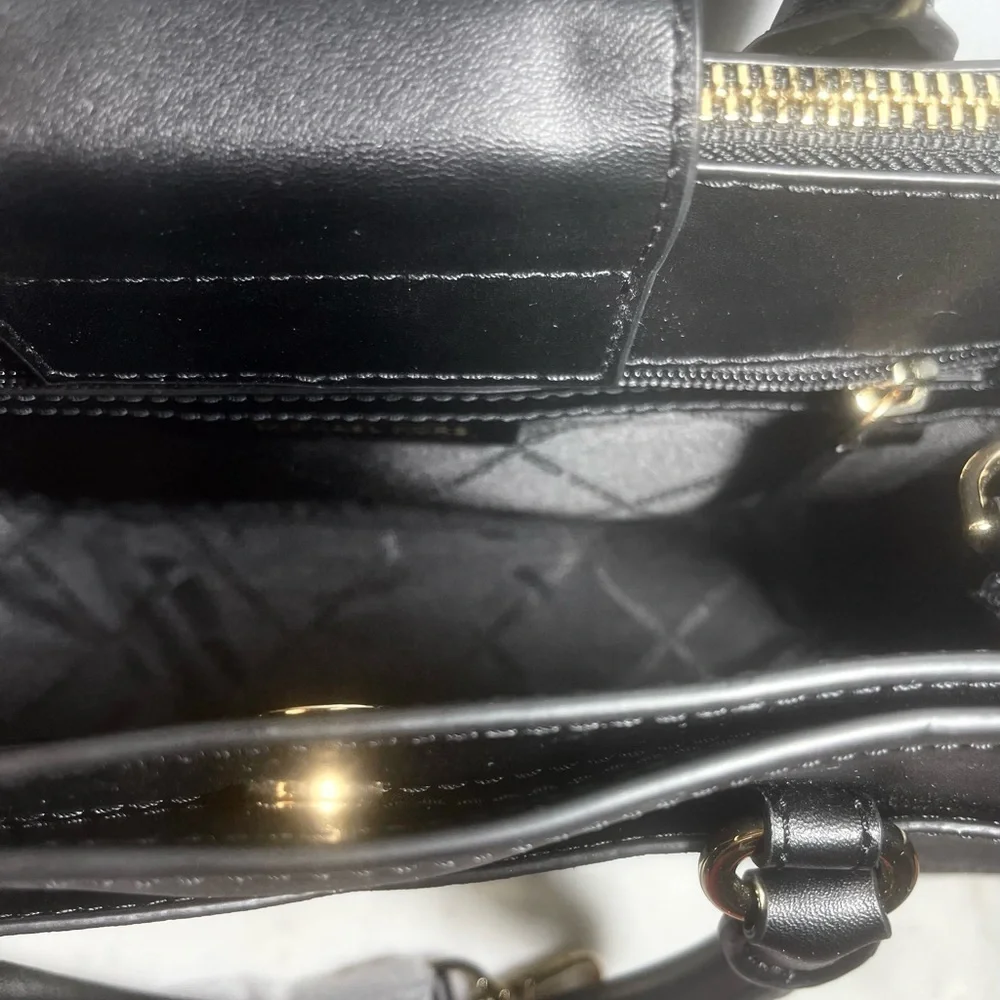 MICHAEL KORS Everly Black Medium Saffiano‎ Leather Satchel. NWT